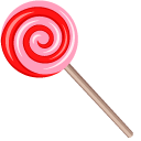 Pink Lollipop and Wrapped Candy
