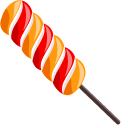 Twist Lollipop and Green Lollipop