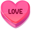 Valentine's Day Sweethearts Love and Kiss Me