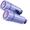 Air Balloon and Binoculars