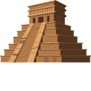 Mayan Pyramid and Moai