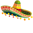 Mexico Guitar and Sombrero