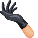 Niqab and Black Glove