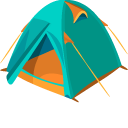 Tent and Campfire
