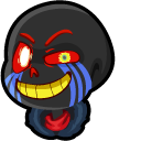 Undertale Error Sans and Blue Strings with Tie-Up Soul