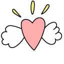 VSCO Girl Balloon and Heart with Wings
