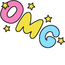 VSCO Girl Blue Planet and OMG Doodle