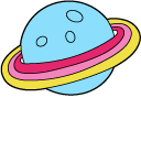 VSCO Girl Blue Planet and OMG Doodle