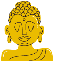 VSCO Girl Buddha and Lotus
