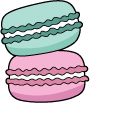 VSCO Girl Bunny Scrunchie and Macaron