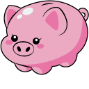 VSCO Girl Coins and Piggy Bank