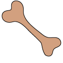 VSCO Girl Dog Paw Print and Bone