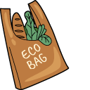 VSCO Girl Eco Bag and Toothbrush