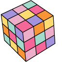 VSCO Girl Game Box and Rubik's Cube