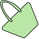 VSCO Girl Green Handbags