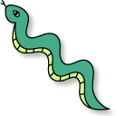 VSCO Girl Green Snake