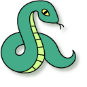 VSCO Girl Green Snake