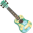VSCO Girl Hawaii Surfboard and Ukulele