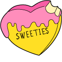 VSCO Girl Ice Cream and Candy Heart