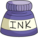 VSCO Girl Ink Pen and Ink Jar