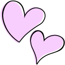 VSCO Girl Love Hearts and Sakura Flower