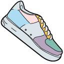 VSCO Girl Medicine Patch and Sneakers