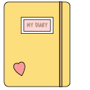 VSCO Girl My Diary and Pencil