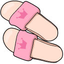 VSCO Girl Nail Polish and Slippers