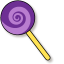 VSCO Girl Pac-Man and Purple Lollipop