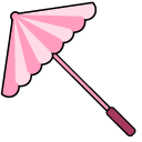 VSCO Girl Parasol and Palm Tree