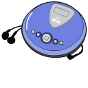 VSCO Girl Pink and Blue Portable CD Players
