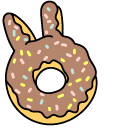 VSCO Girl Pink and Brown Easter Donuts