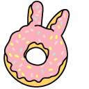 VSCO Girl Pink and Brown Easter Donuts