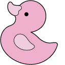 VSCO Girl Pink Bath Duck