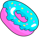 VSCO Girl Pink Donut and Blue Tongue