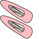 VSCO Girl Pink Hairpins and Skirt