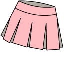 VSCO Girl Pink Hairpins and Skirt