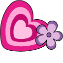 VSCO Girl Pink Heart and Butterfly