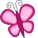 VSCO Girl Pink Heart and Butterfly