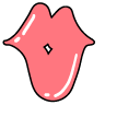 VSCO Girl Pink High-Heeled Shoe and Kiss Icon