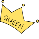 VSCO Girl Queen Crown and Heart