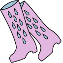VSCO Girl Rainy Cloud and Gumboots