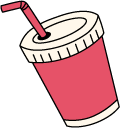 VSCO Girl Red Chicken Bucket and Drink