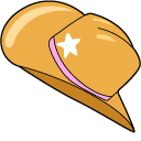 VSCO Girl Safety Pin and Cowboy Hat