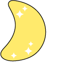 VSCO Girl Shining Star and Moon