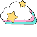 VSCO Girl Star and Cloud