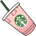 VSCO Girl Starbucks Cup and Peach