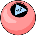 VSCO Girl Strawberry Drink and Magic 8 Ball