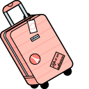 VSCO Girl Suitcase and Globe