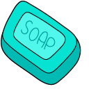 VSCO Girl Turquoise Soap and Bath